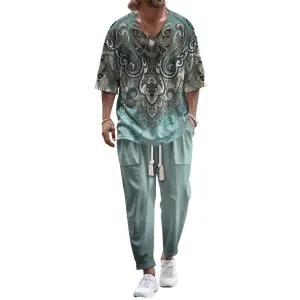 MEN'S CASUAL RESORT SUIT 10608418YM