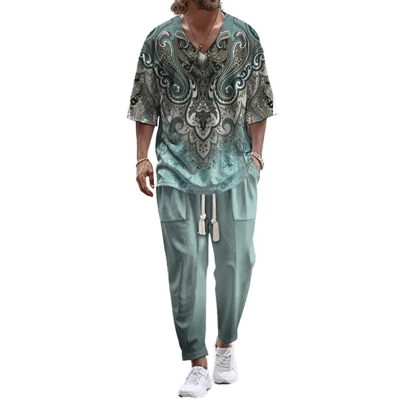 MEN'S CASUAL RESORT SUIT 10608418YM