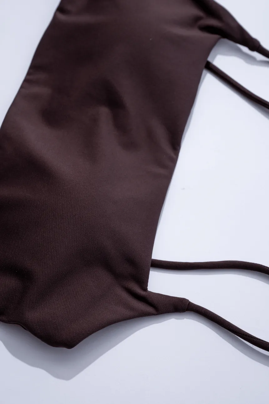 Mikayla Top – Squared Neckline Bra Top with Skinny Straps