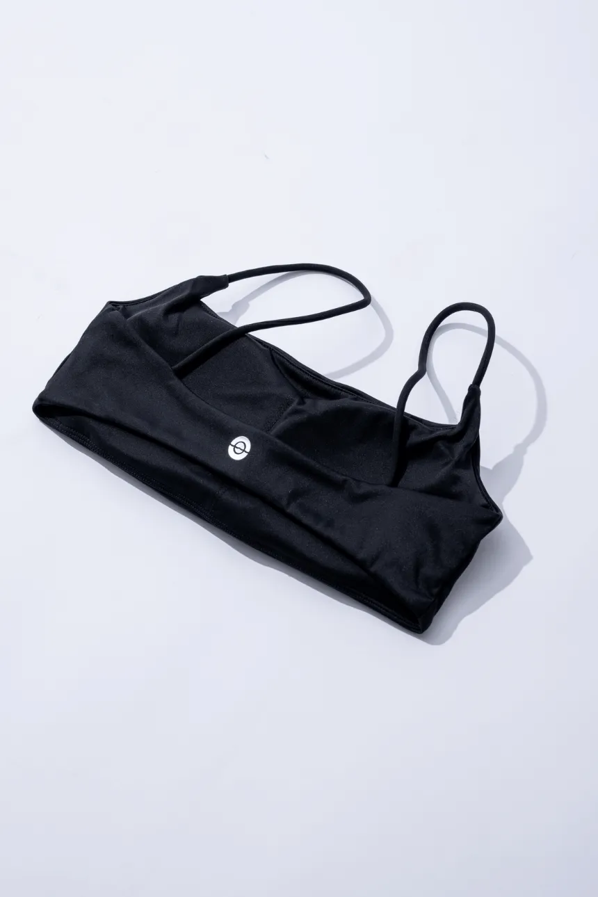 Mikayla Top – Squared Neckline Bra Top with Skinny Straps