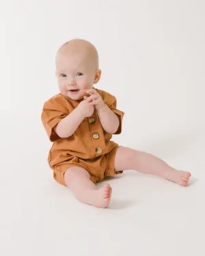 Mini Essentials Romper | Clay