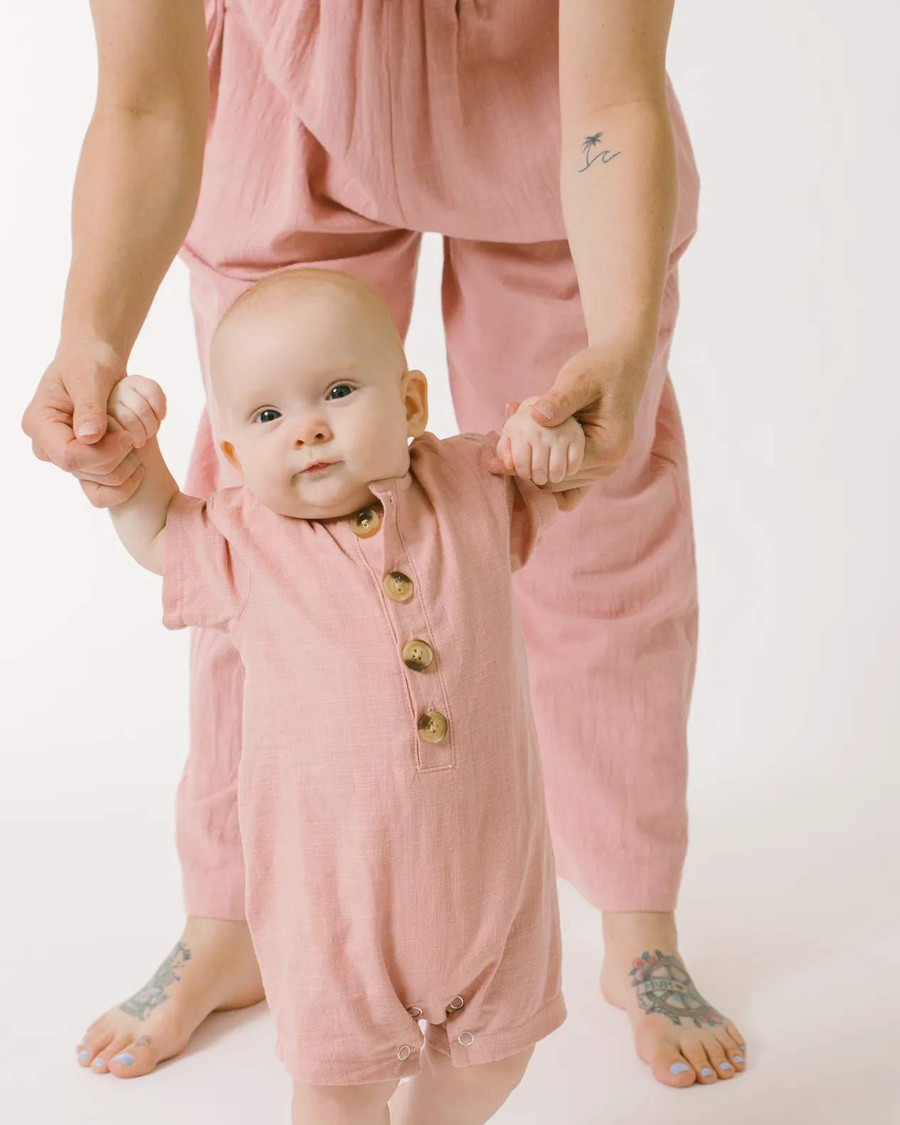 Mini Essentials Romper | Dusty