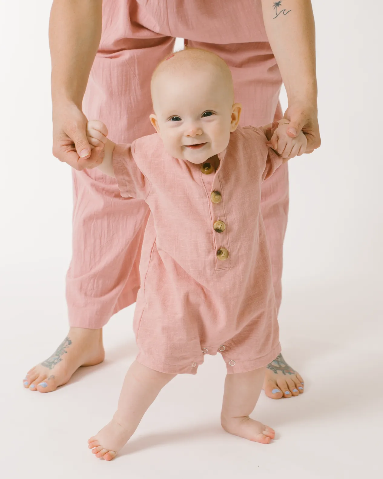 Mini Essentials Romper | Dusty