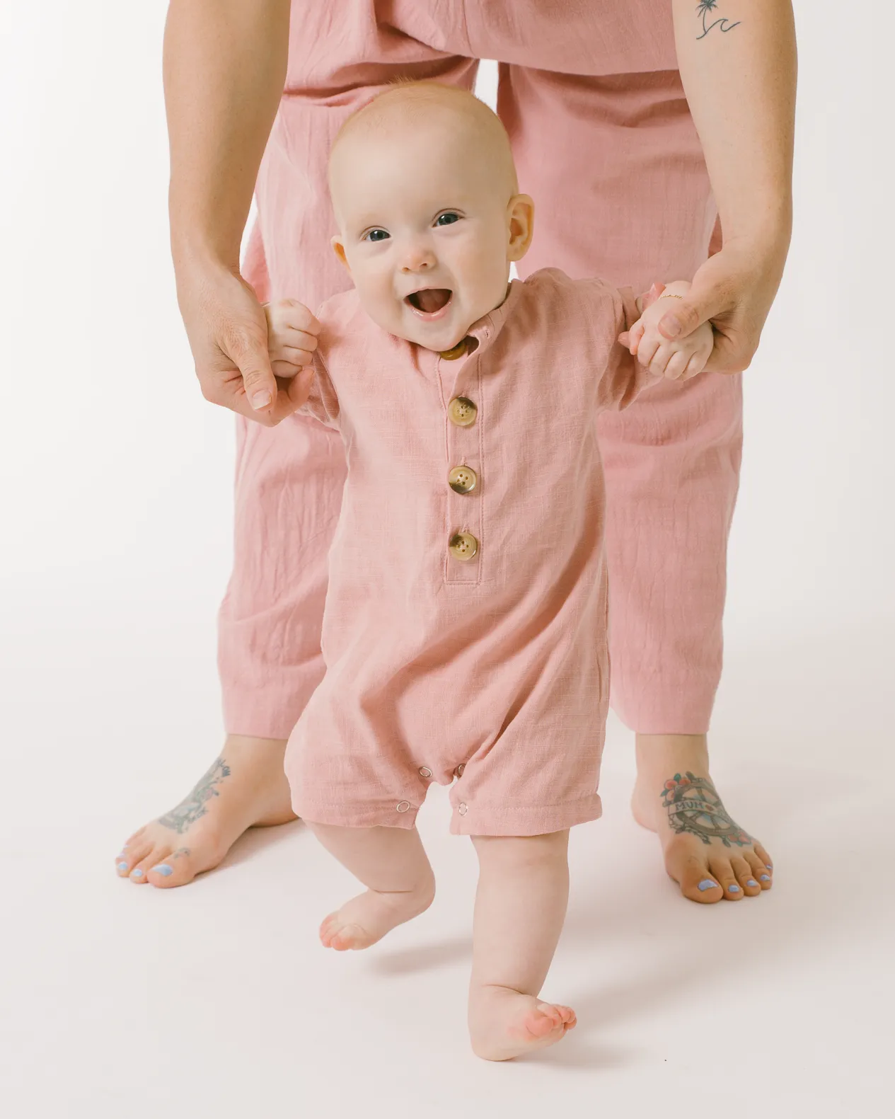 Mini Essentials Romper | Dusty