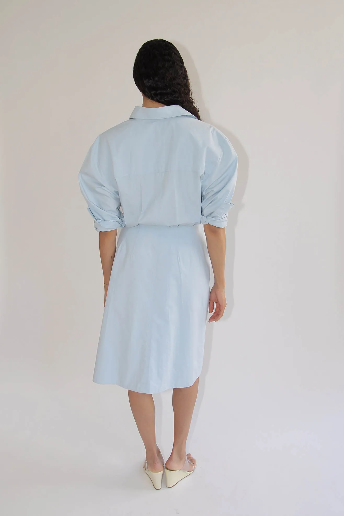 MR. LARKIN, Nik Wrap Dress, Banker Blue