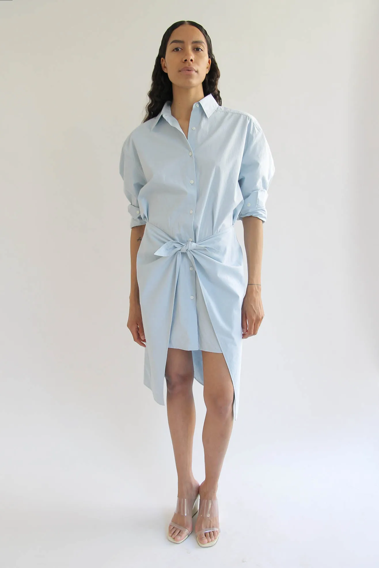 MR. LARKIN, Nik Wrap Dress, Banker Blue