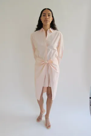 MR. LARKIN, Nik Wrap Dress, Pale Peach