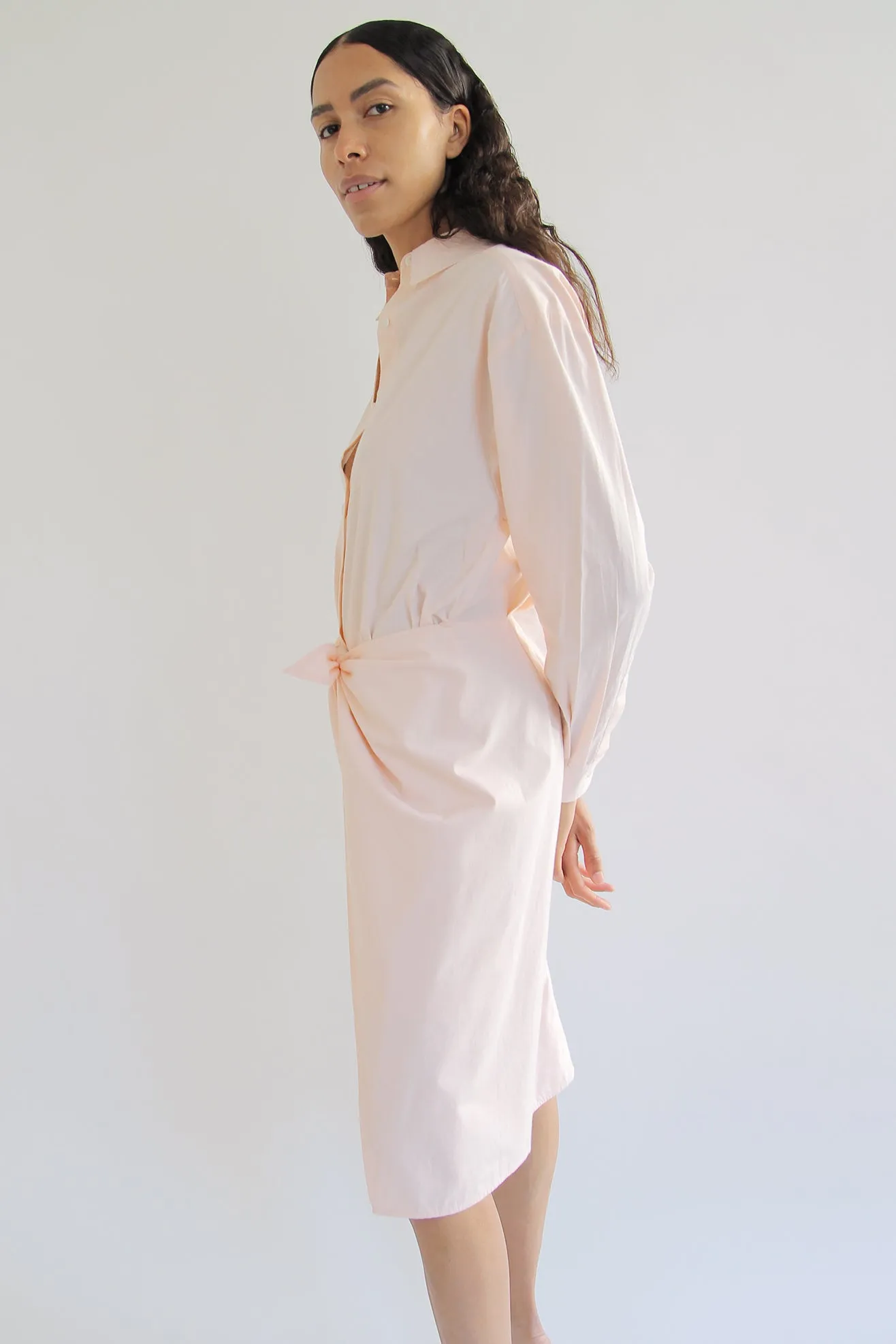 MR. LARKIN, Nik Wrap Dress, Pale Peach