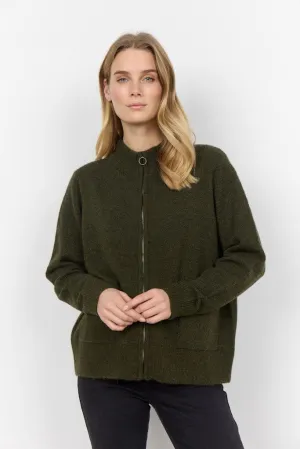 Nessie Cardigan in Olive Melange