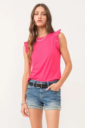 North Ruffle Trimmed Top