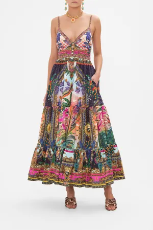 ORGANIC COTTON TIERED BODICE DRESS ALESSANDROS ATLANTIS