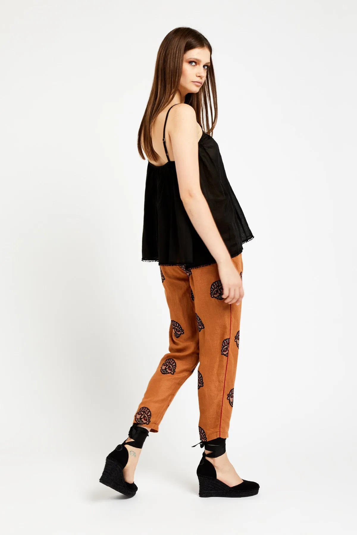 OTTOD'AME AFRIKA CROPPED TROUSERS
