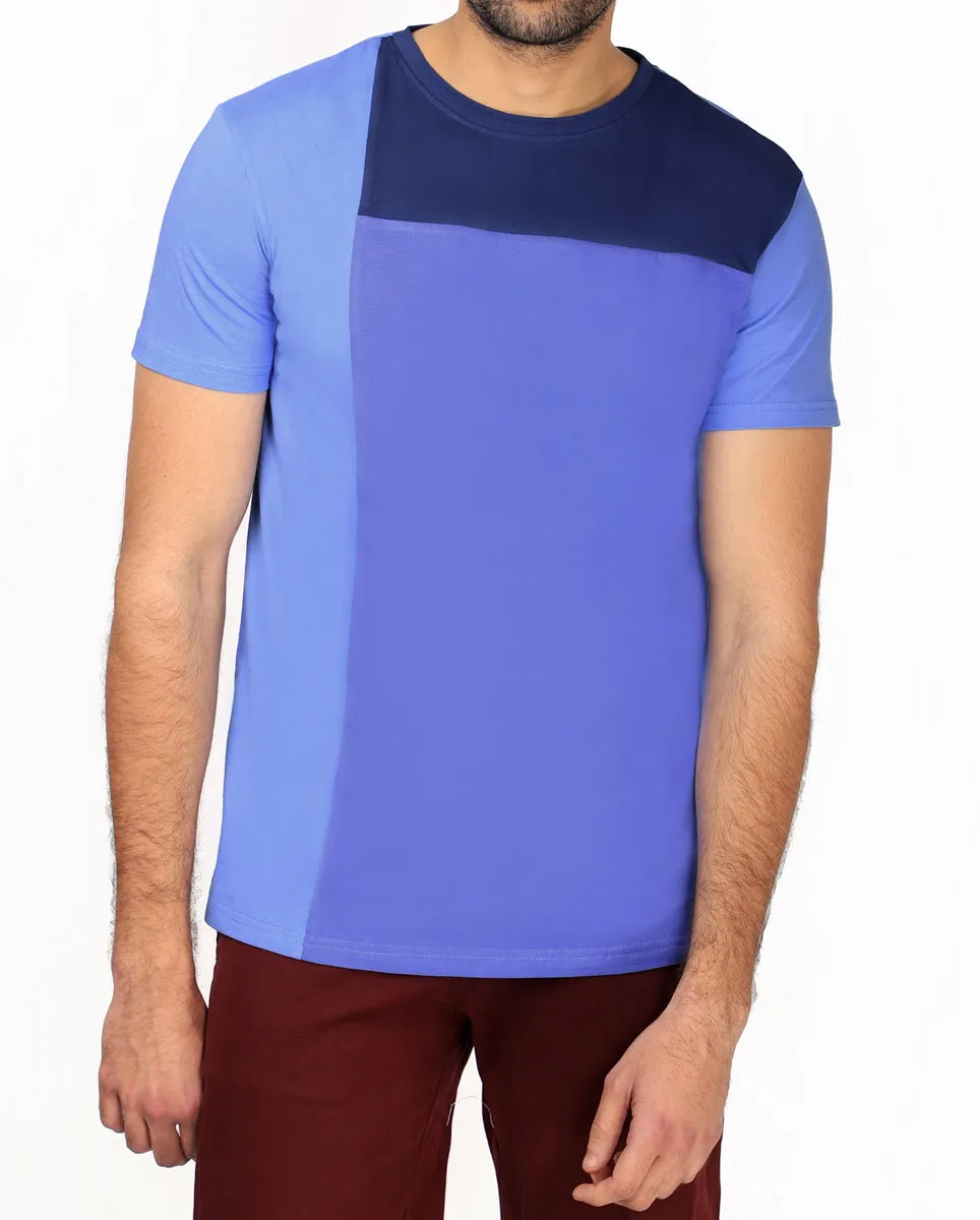 Phantom Blue Panelled T-Shirt