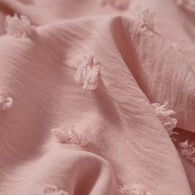 Pink Chiffon Blouse V Neck