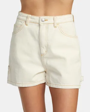 Recession Denim Shorts - Natural