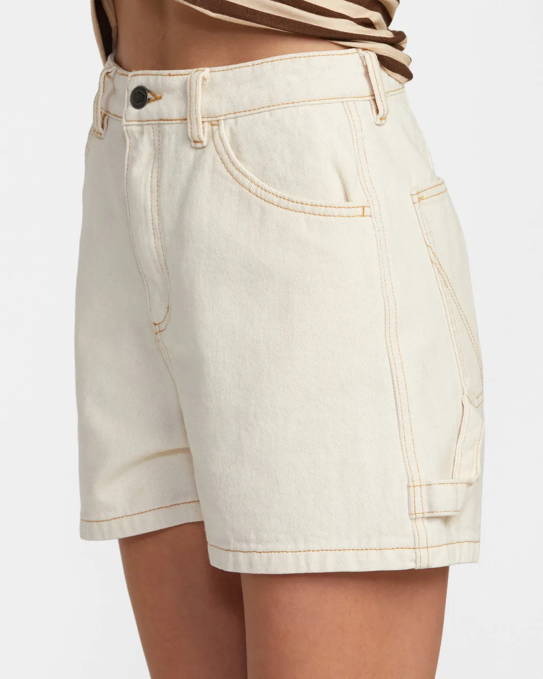 Recession Denim Shorts - Natural