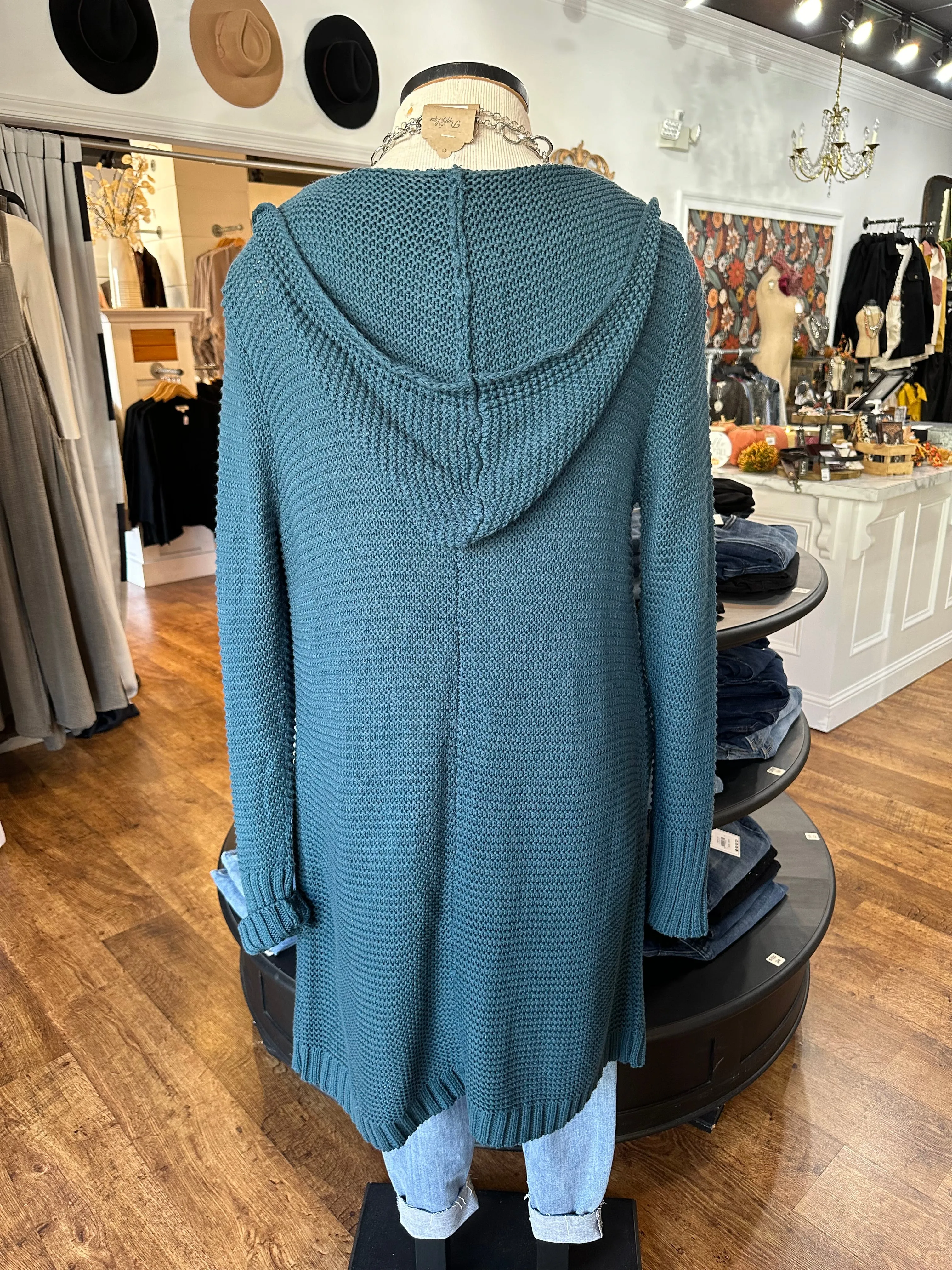 Stay The Course Hooded Cardigan