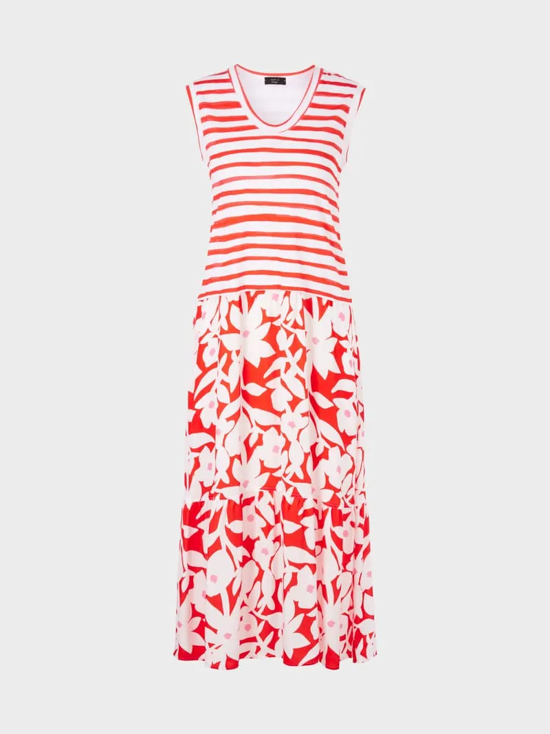 Striped Top Sleeveless Dress