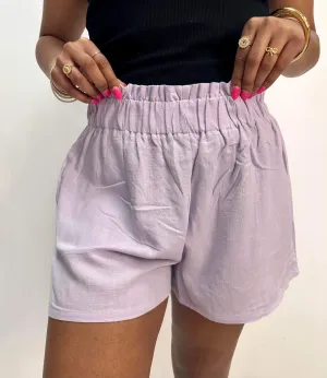 Table For Two Shorts Lavender
