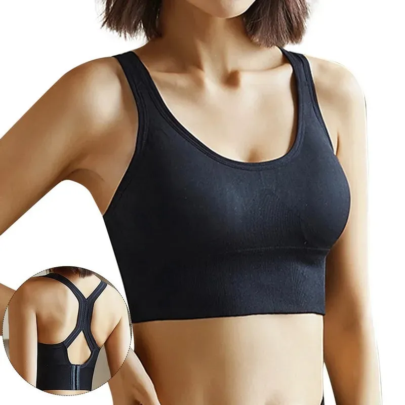 Tank Top Women Gym Corset Sports Bra Push Up Crop Top