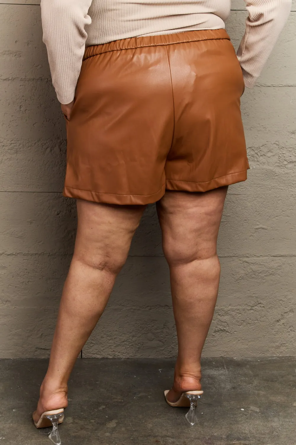 The Braxton Leather Shorts *full size range* (DS)