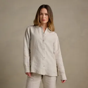 The Women's Linen Shirt - Clay