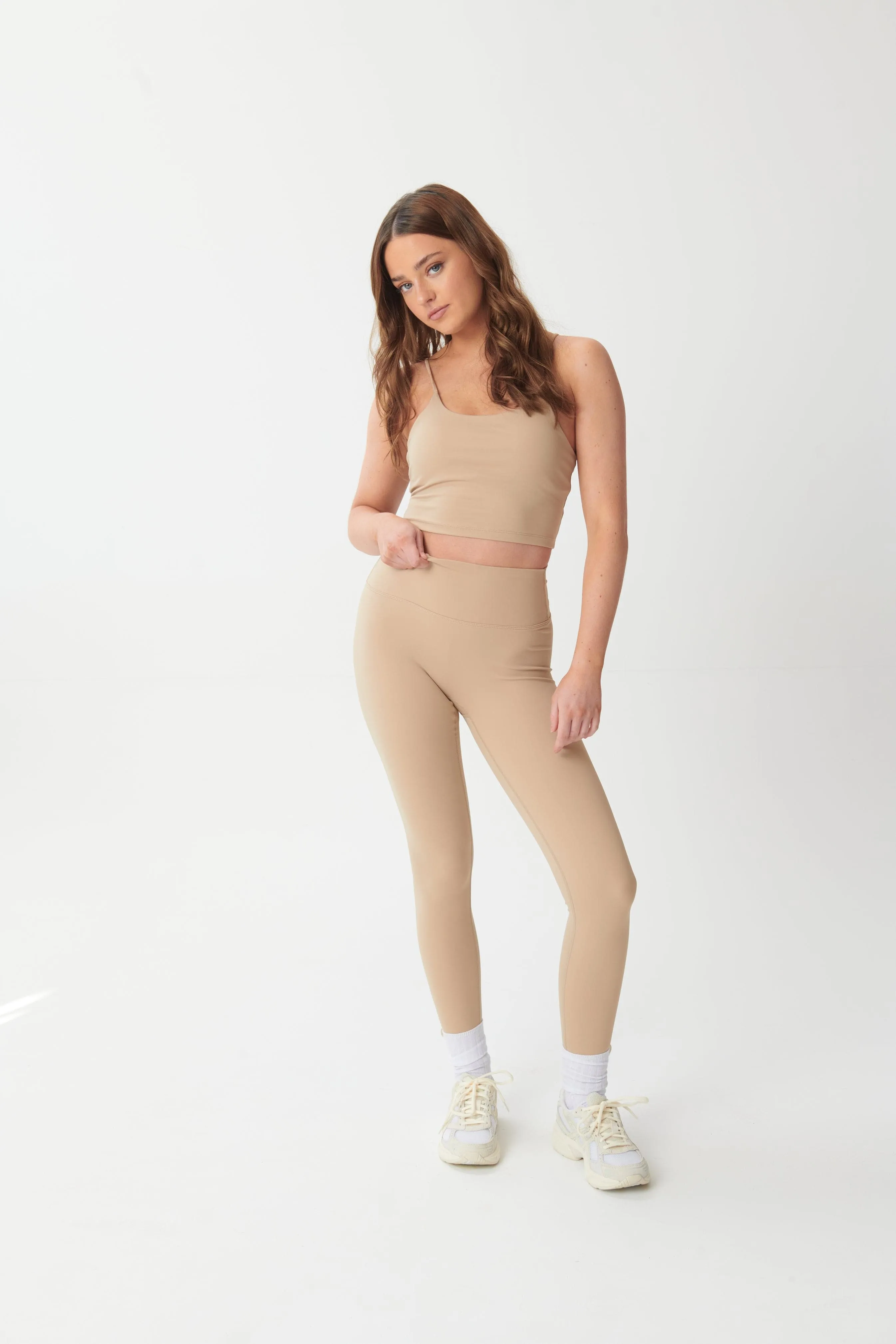 Ultra-Soft Scoop-Neck Tank - Sand