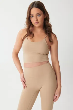 Ultra-Soft Scoop-Neck Tank - Sand