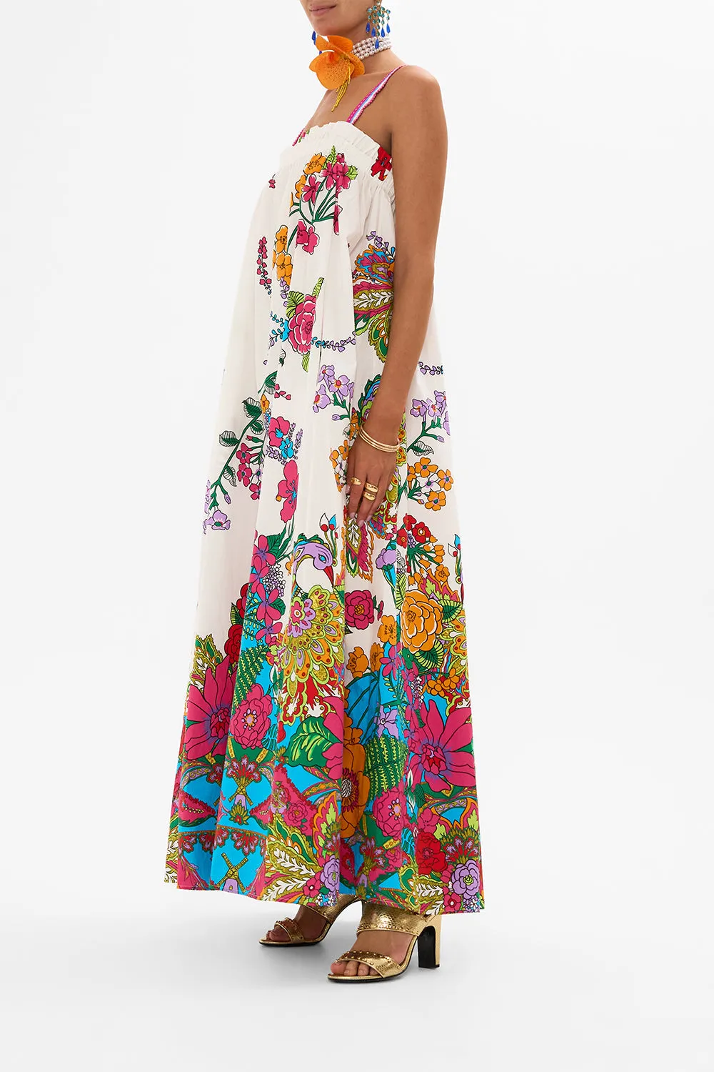 WIDE STRAP SUNDRESS COSMIC PRAIRIE