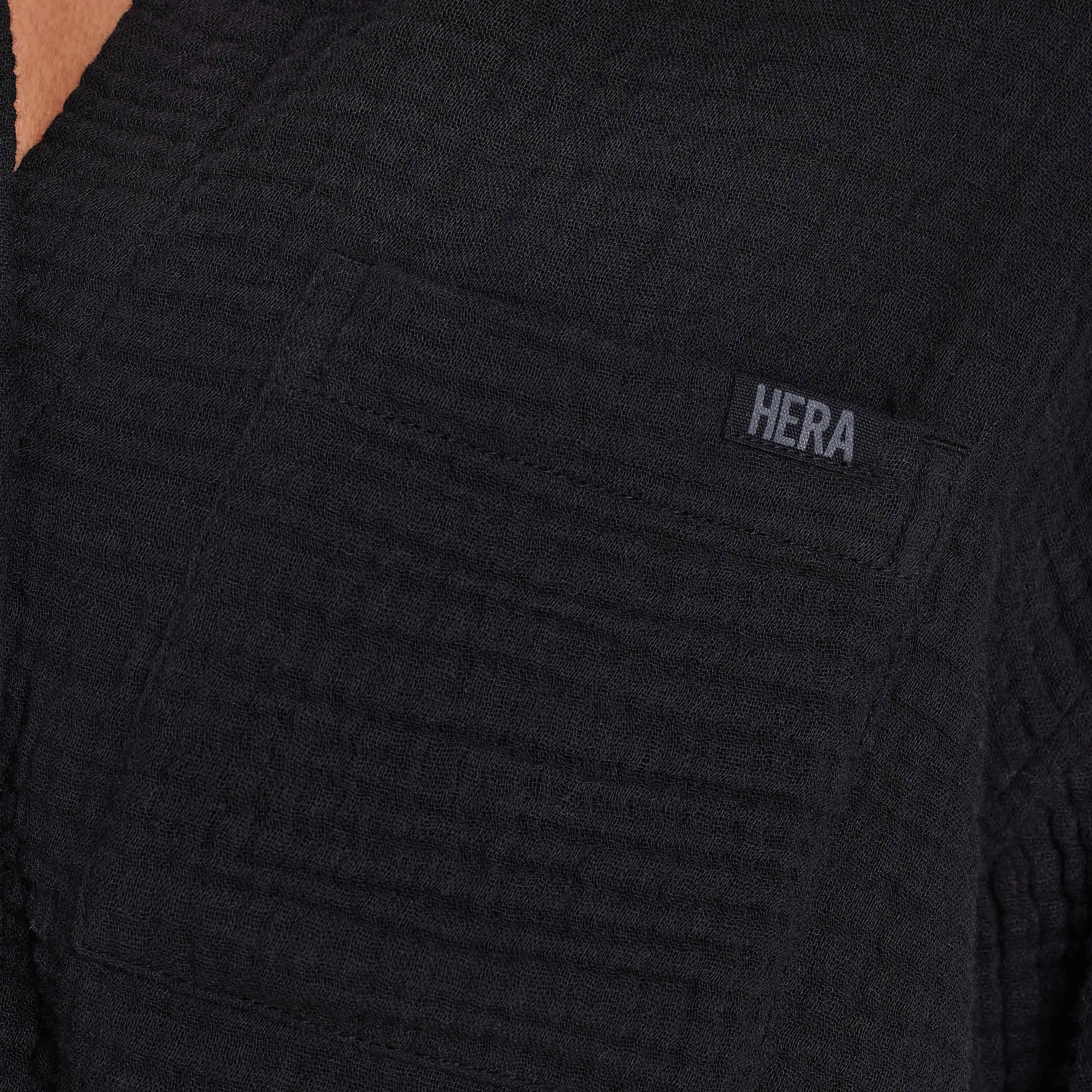 Womens Resort Club Cropped Shirt - Black